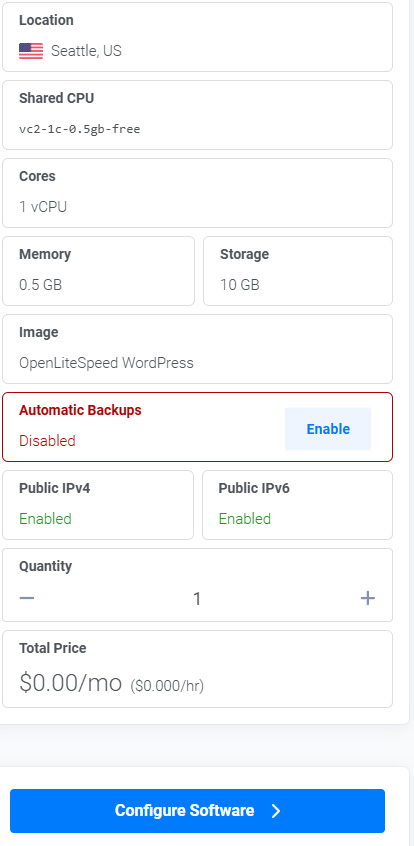 Vultr云服务器详细