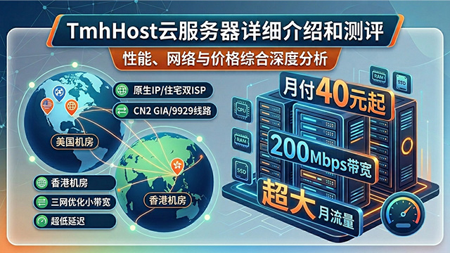 TmhHost云服务器详细介绍和测评